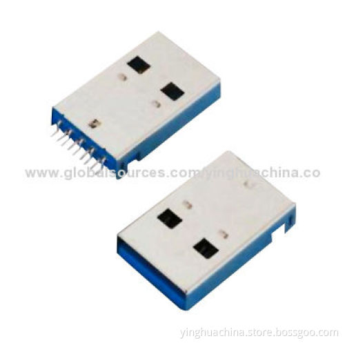 USB Connectors, 3.0mm, Male, SMT, A Type, 8342New